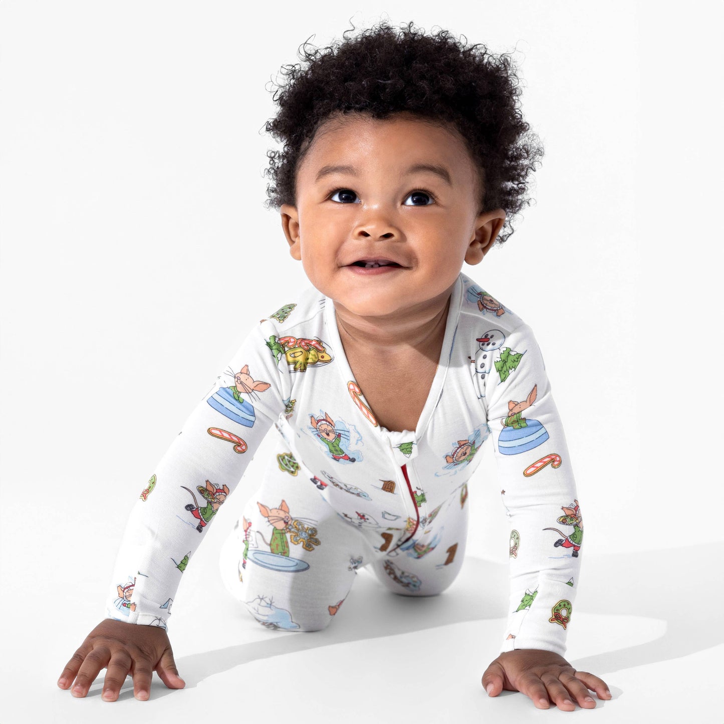 Bellabu Bear - If You Give A Mouse A Cookie Christmas Bamboo Convertible Footie