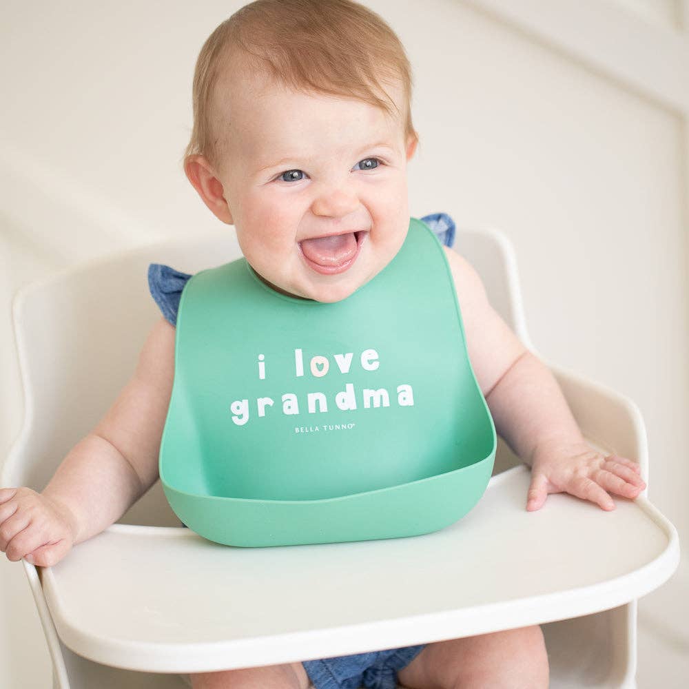 Bella Tunno - Love Grandma Wonder Bib: Green
