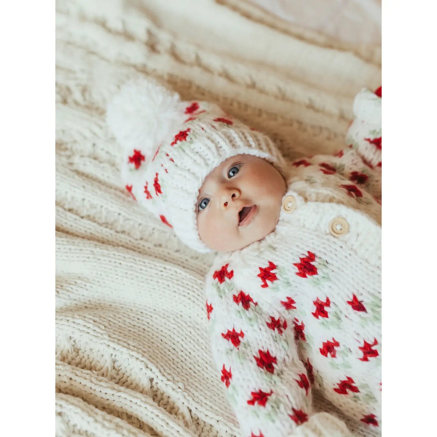Huggalugs - Bitty Blooms Holiday Beanie Hat