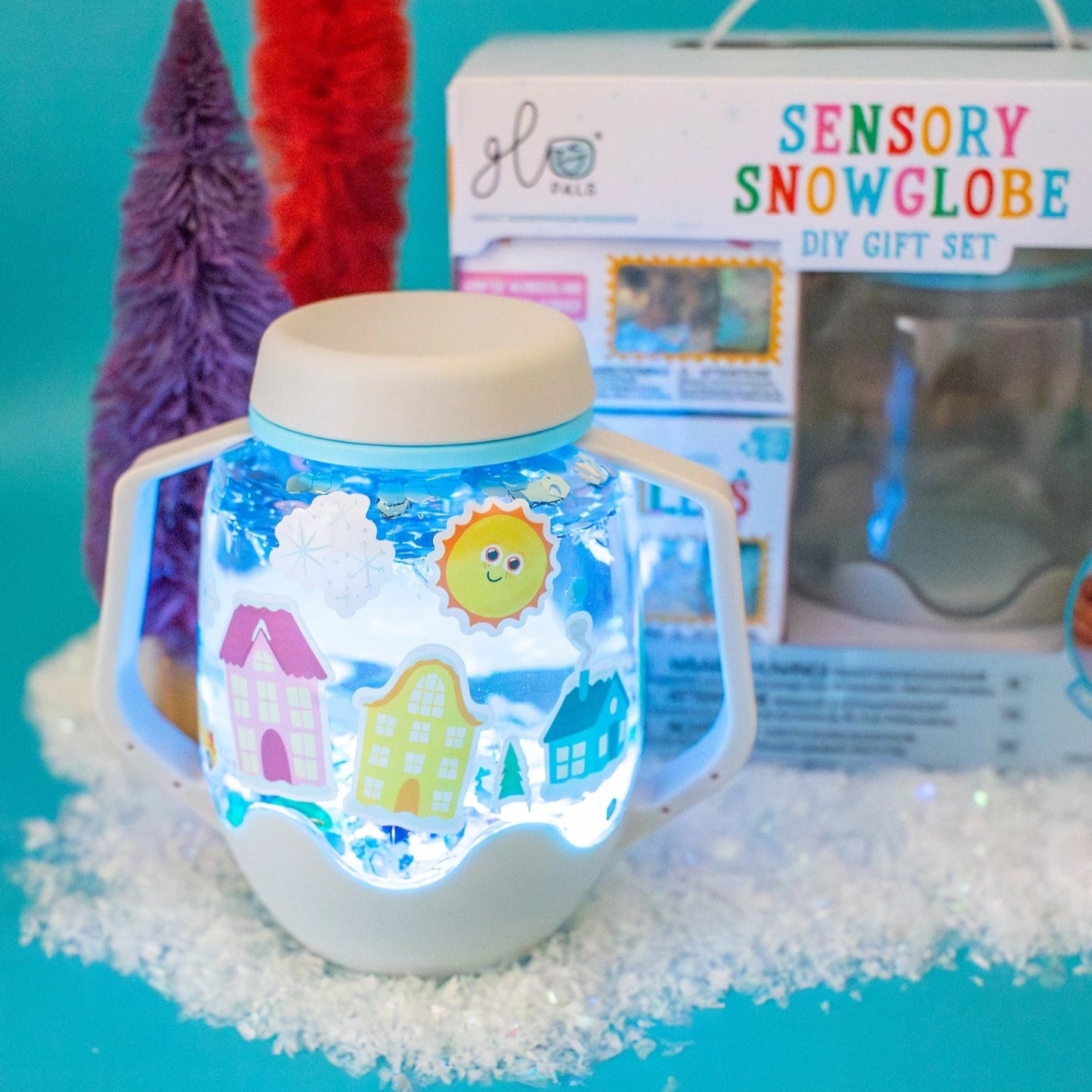 Glo Pals - Sensory Snowglobe DIY Gift Set