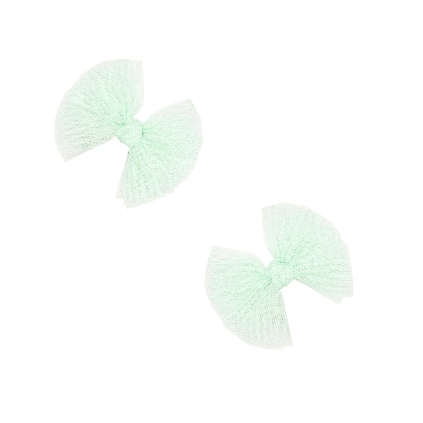 Baby Bling Bows - Baby Bling® 2-Pack Tulle Baby FAB® hair bow clips: Pink Multi Star