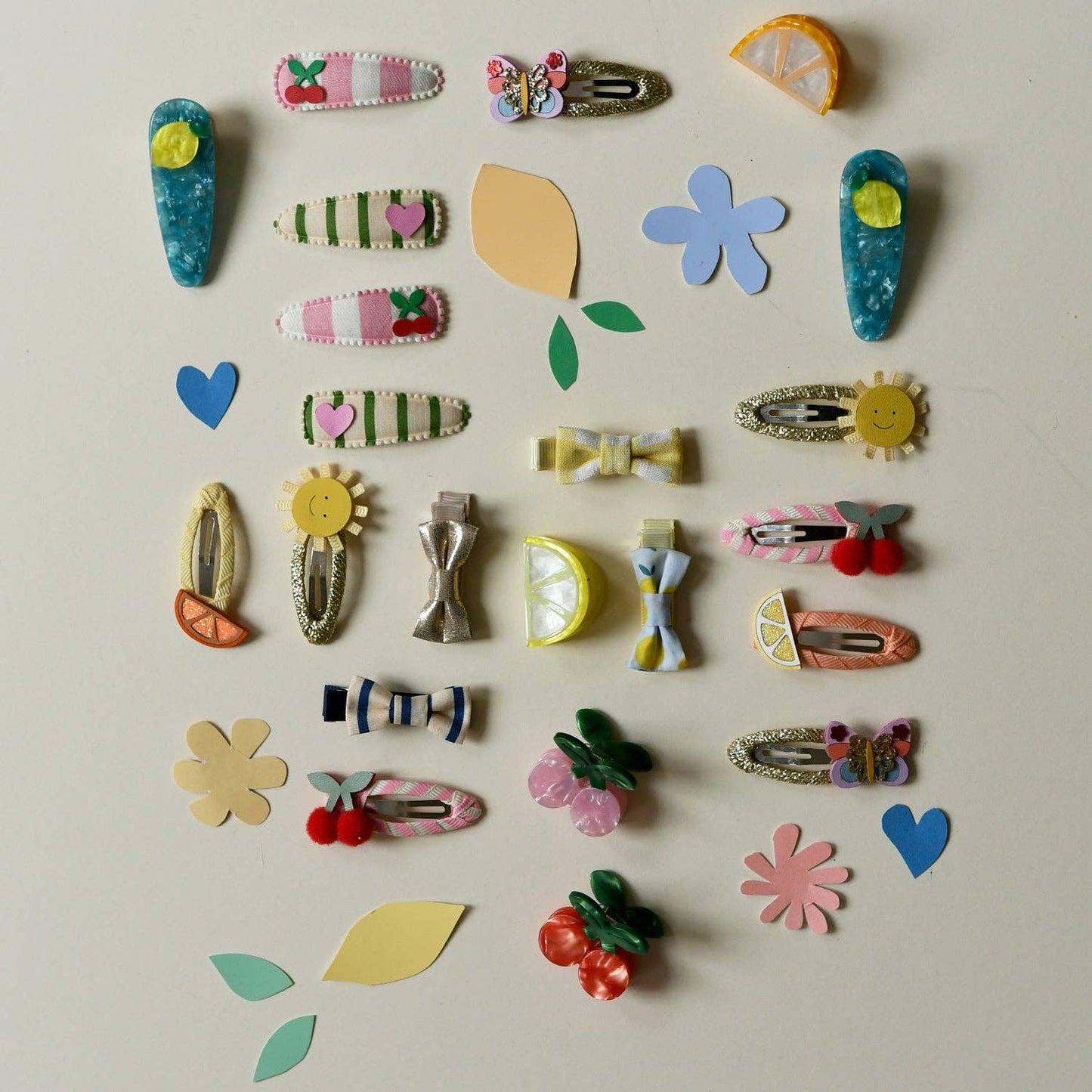 Rockahula Kids US - Lemon Drop Mini Bow Clip Set