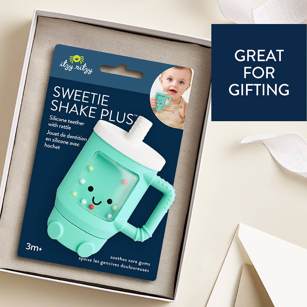 Itzy Ritzy - Sweetie Shake Plus™ - Teething + Rattle Toy: Tumbler