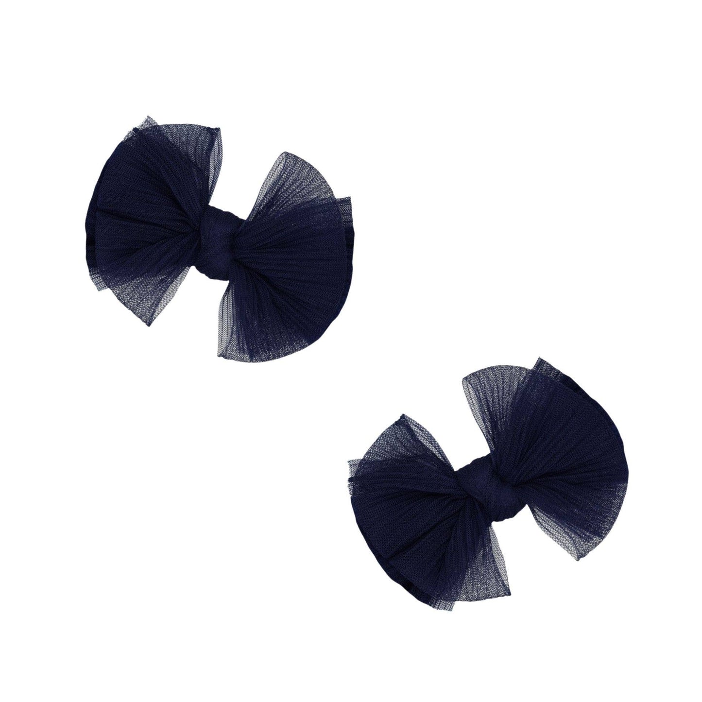 Baby Bling Bows - Baby Bling® 2-Pack Tulle Baby FAB® hair bow clips: Pink Multi Star