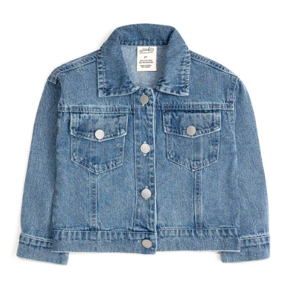 Sweet Wink - Game Day Football Sequin Patch Denim Jacket
