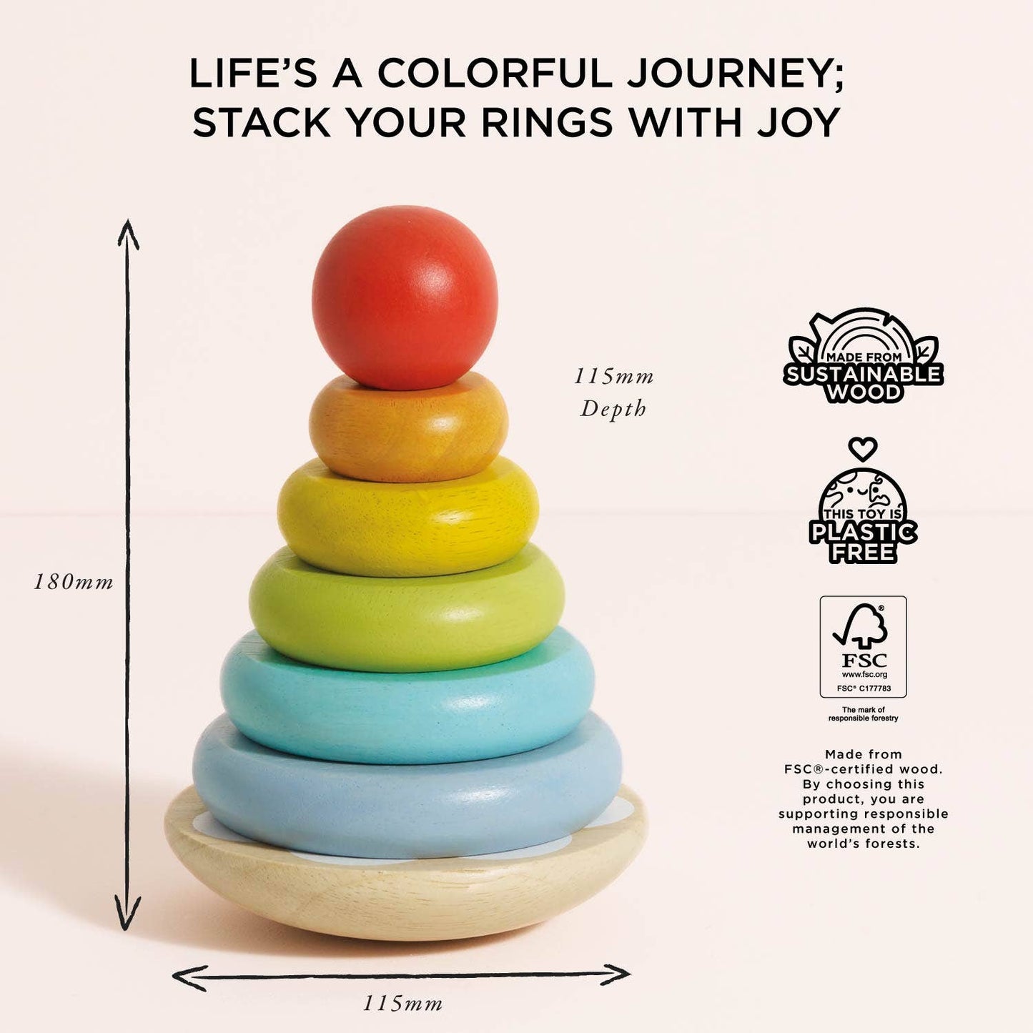Le Toy Van, Inc. - Rainbow Stacking Tower