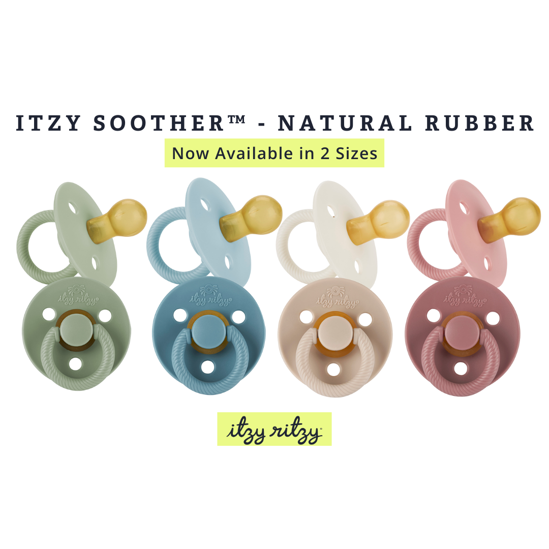 Itzy Ritzy - Itzy Soother™ Natural Rubber Paci Sets: Harbor + Coast (0-6m)