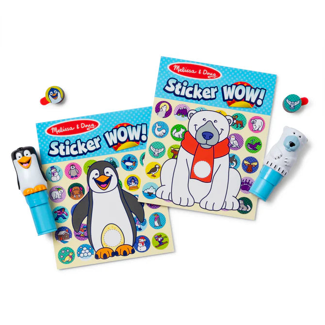 Melissa & Doug - Sticker WOW! Activity Pad & Sticker Stamper Value Pack - Winter