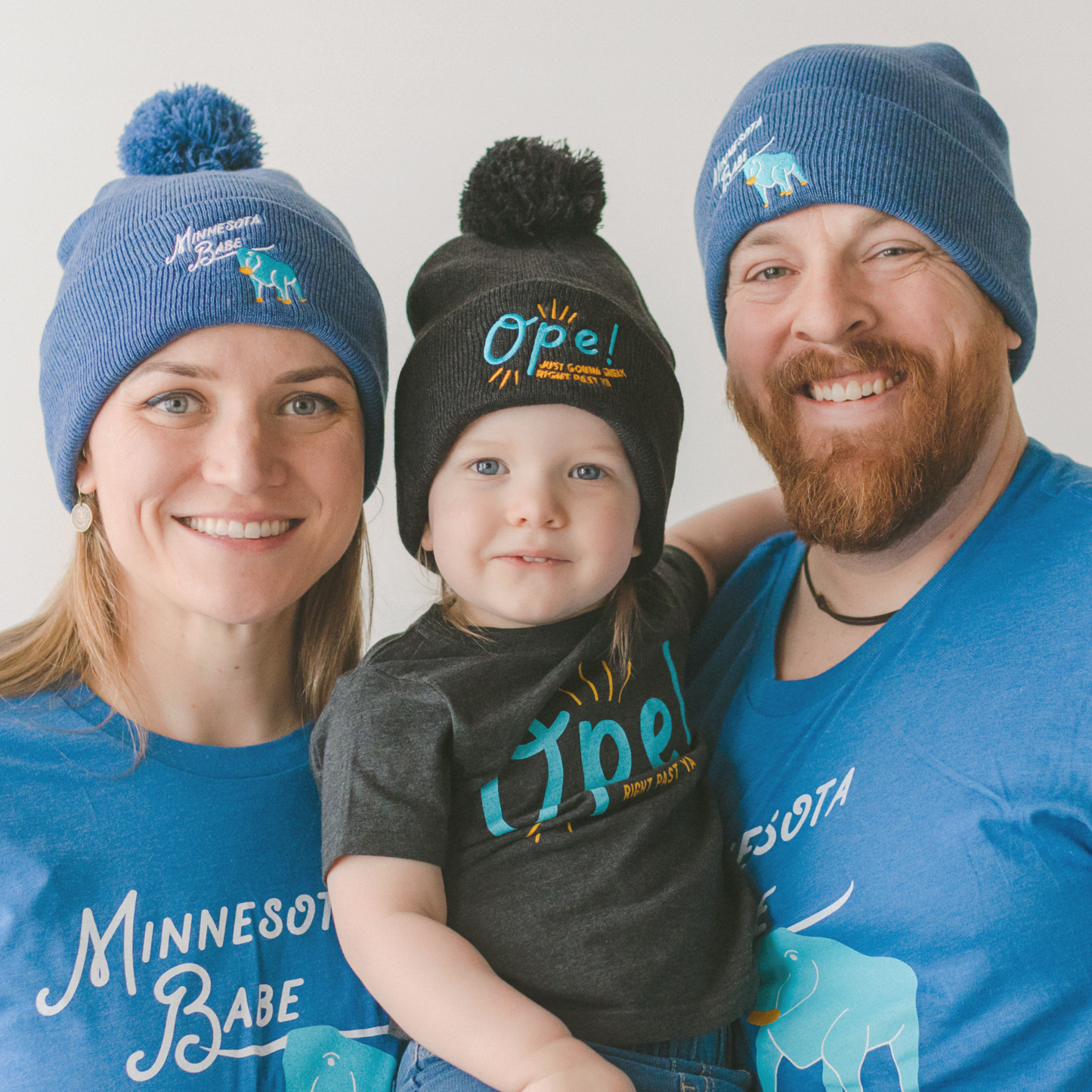 Sweetpea and Co. - Ope! Winter Beanie Hat, Midwest Winter Knit Hat: Pom Pom Beanie