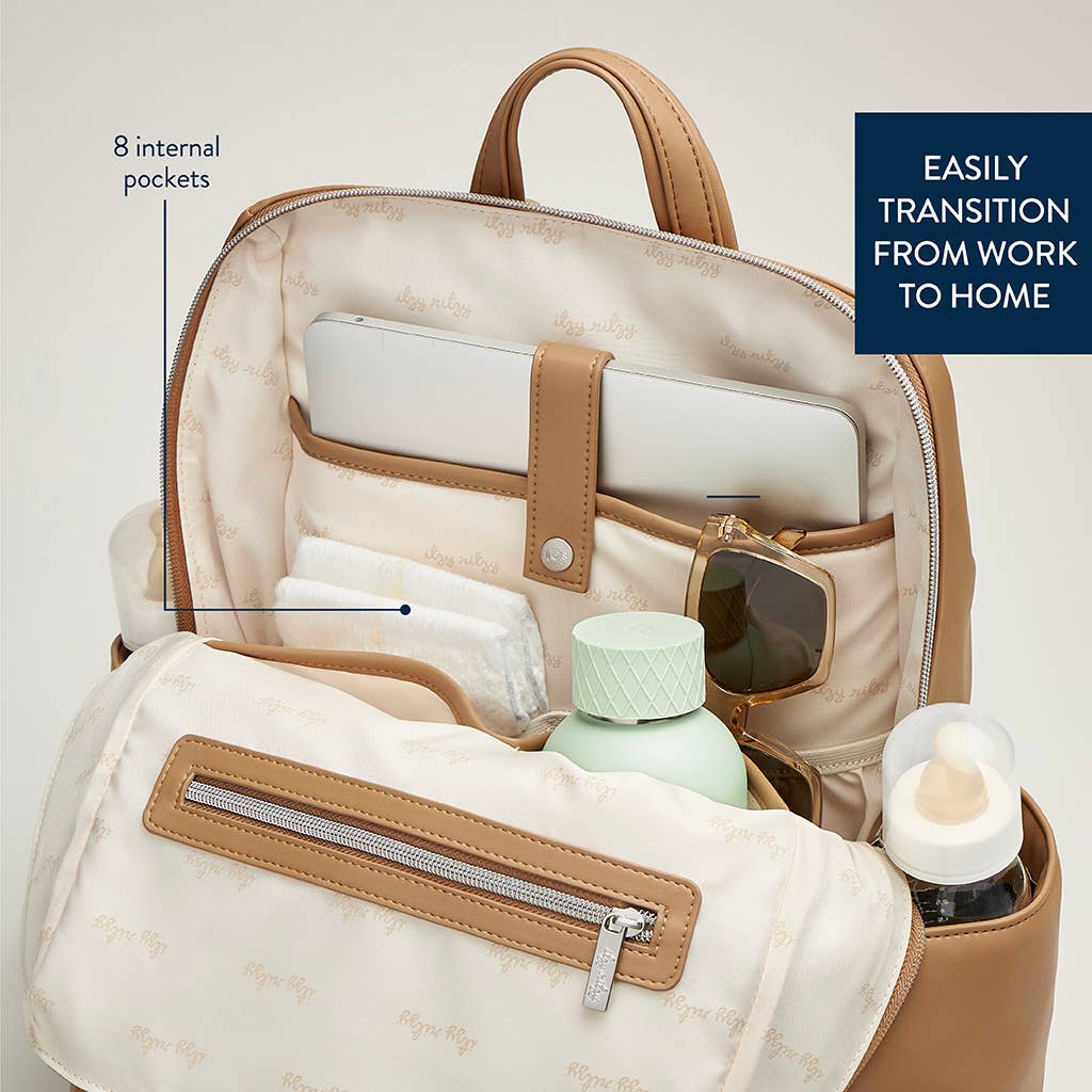 Itzy Ritzy - Eras Backpack™ Diaper Bag: Chai Latte