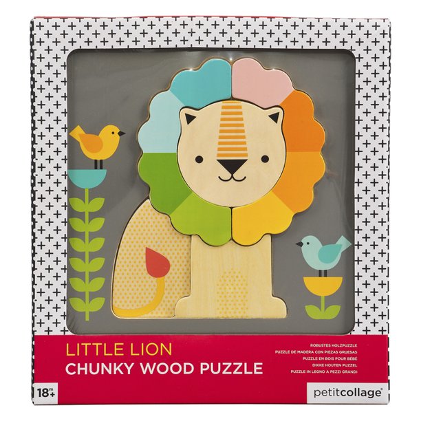 Petit Collage - Little Lion Chunky Wood Puzzle