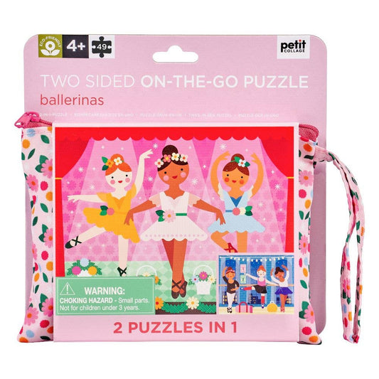 Chronicle Books - Two Sided On-The-Go Puzzle Ballerina