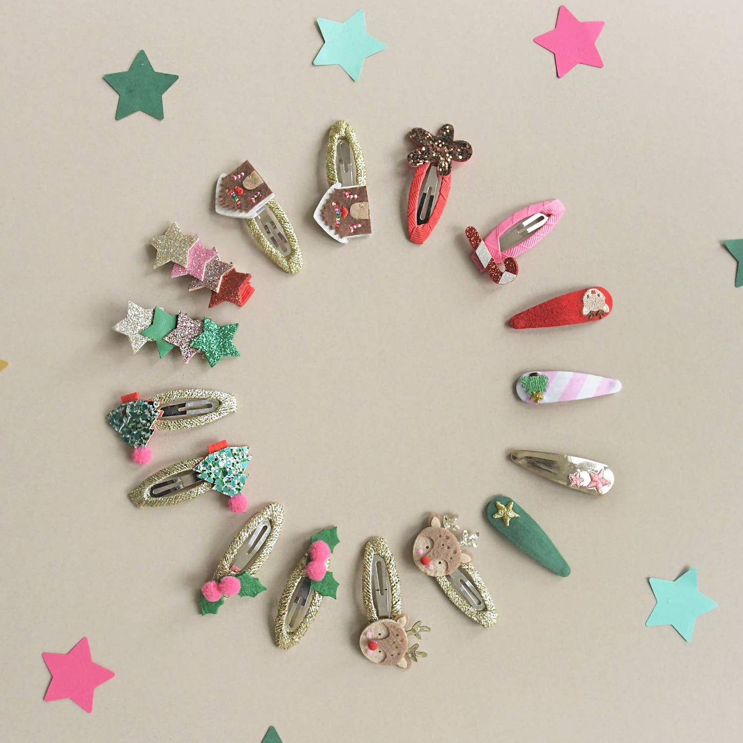 Rockahula Kids - Christmas Tree Glitter Clips