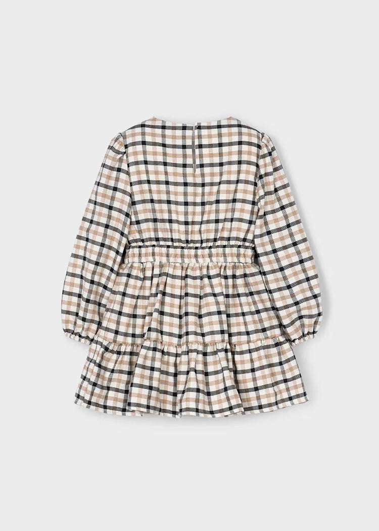 Mayoral - Plaid Dress w/ Bow Details