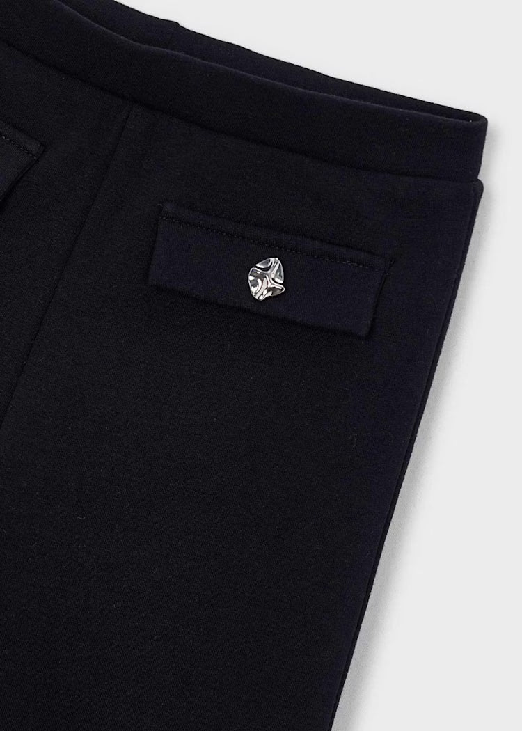 Mayoral - Black Fleece Flare Legging (4731)
