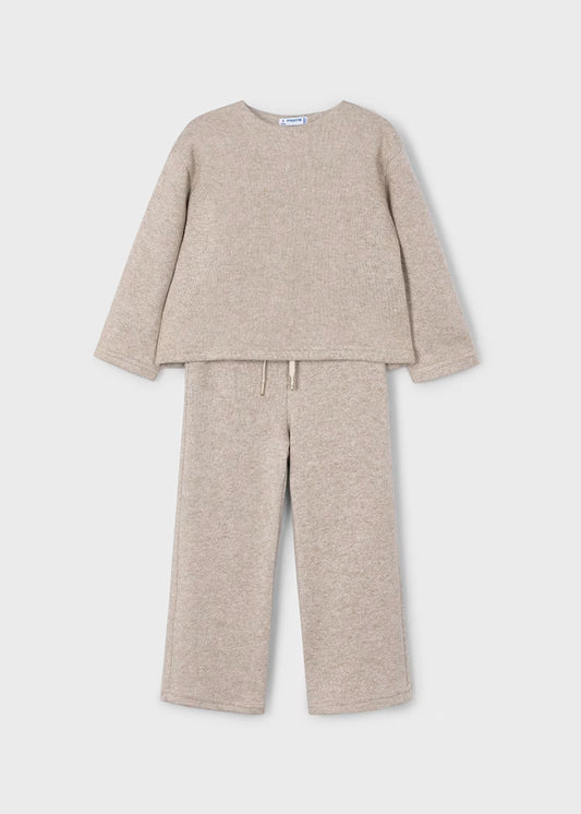 Mayoral - Toffee Knit Pant & Sweater Set
