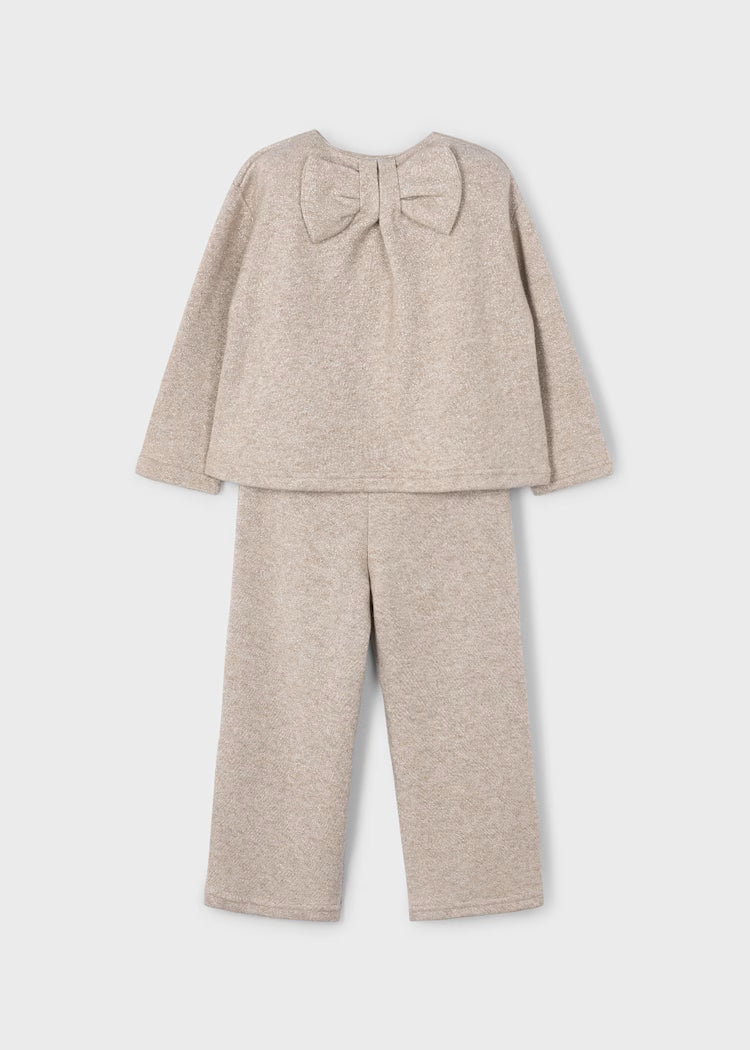 Mayoral - Toffee Knit Pant & Sweater Set