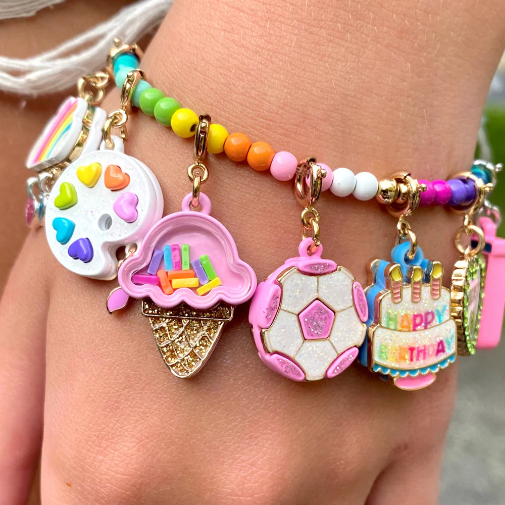 High IntenCity - Charm It! Gold Birthday Cake Charm