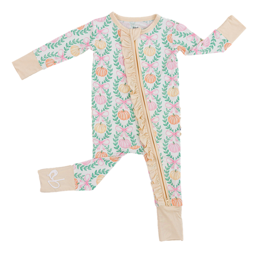 Birdie Bean - Amber Ruffle Convertible Romper PJ