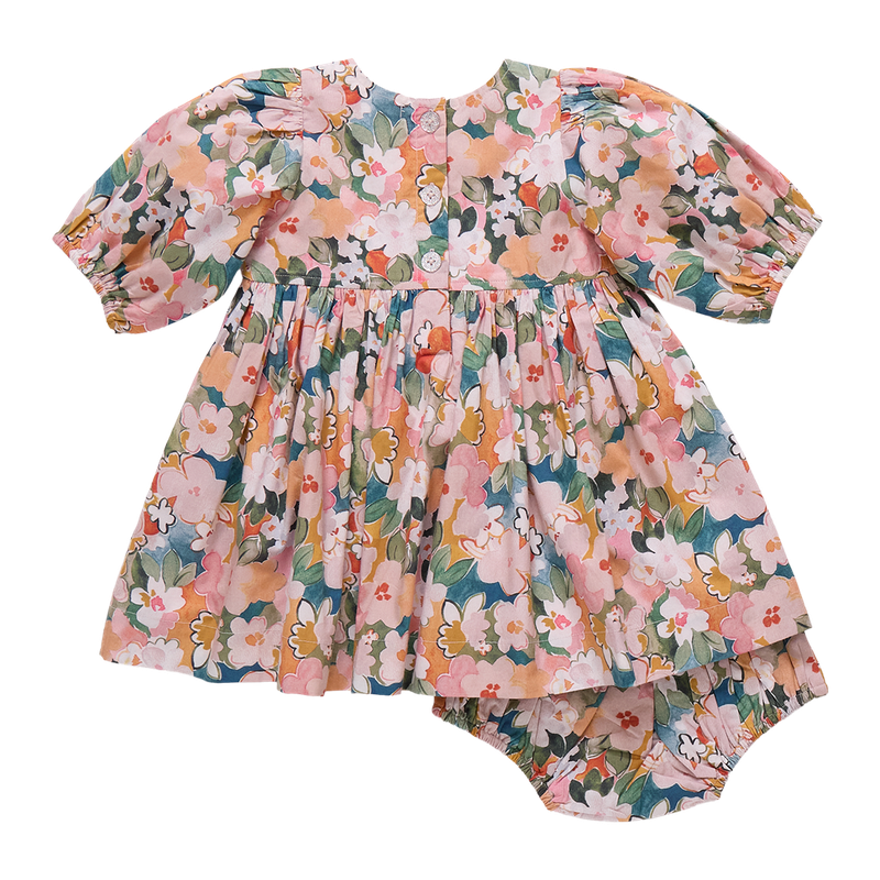 Pink Chicken - Evelyn Dress Set - Watercolor Floral