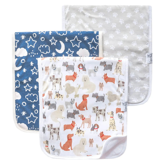 Copper Pearl - Rufus Burp Cloth (3 Pack)