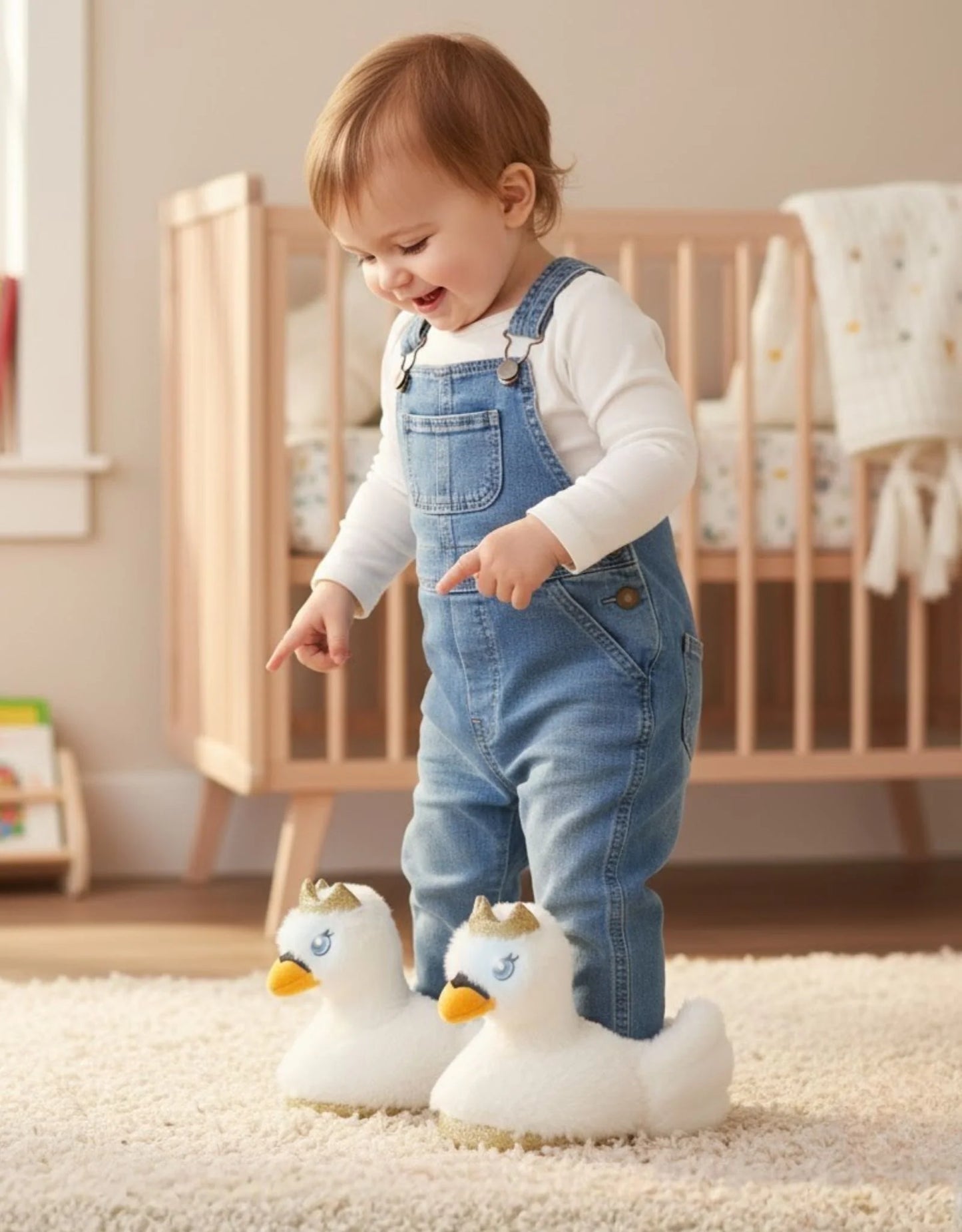 Robeez - Swan Princess Light-Up Slippers