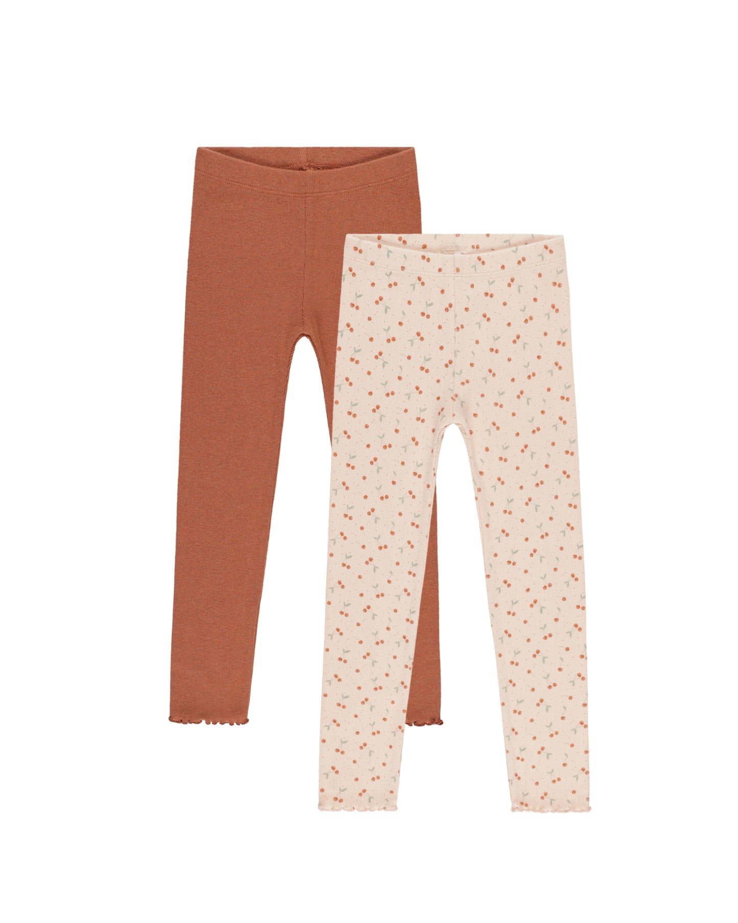 Rylee + Cru - Ribbed Legging Set || Cherries, Poppy