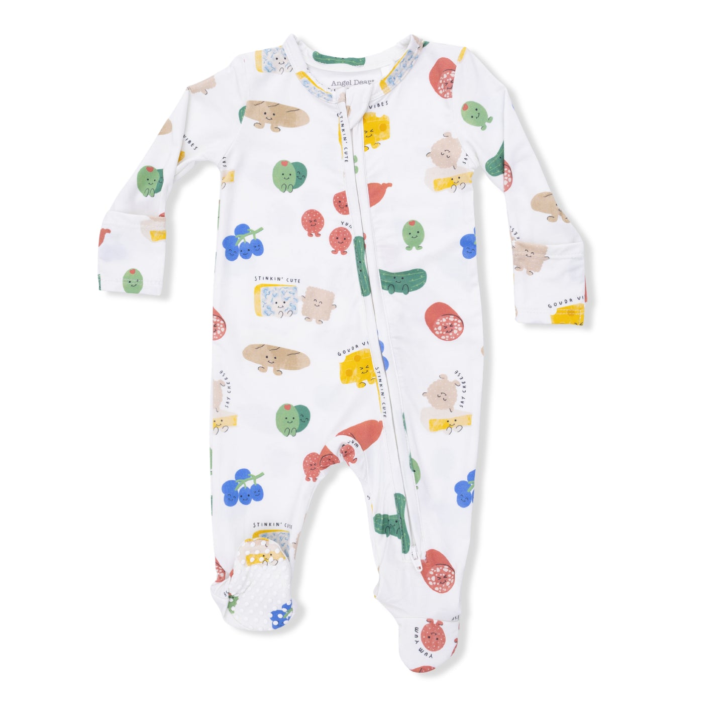 Angel Dear - Charcuterie Cuties 2 Way Zipper Footie