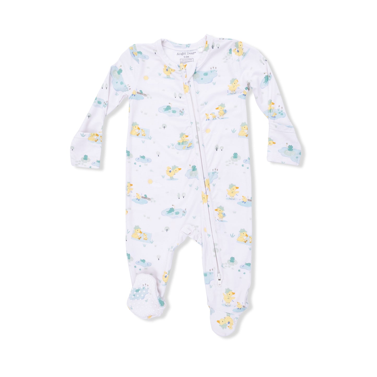 Angel Dear - Frog and Duck Pond 2 Way Zipper Footie