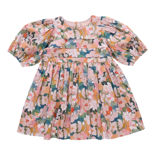Pink Chicken - Evelyn Dress - Watercolor Floral
