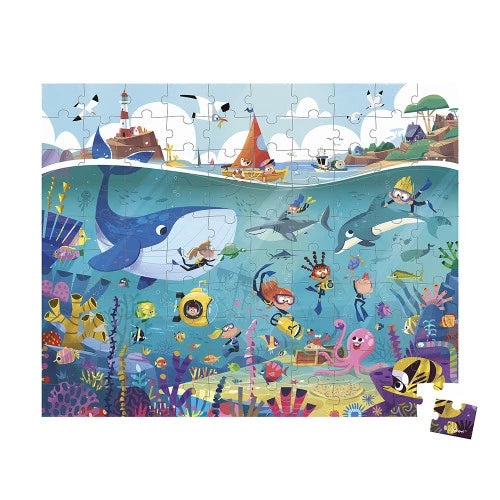 Janod - The Seabed Suitcase Puzzle (100 Pieces)