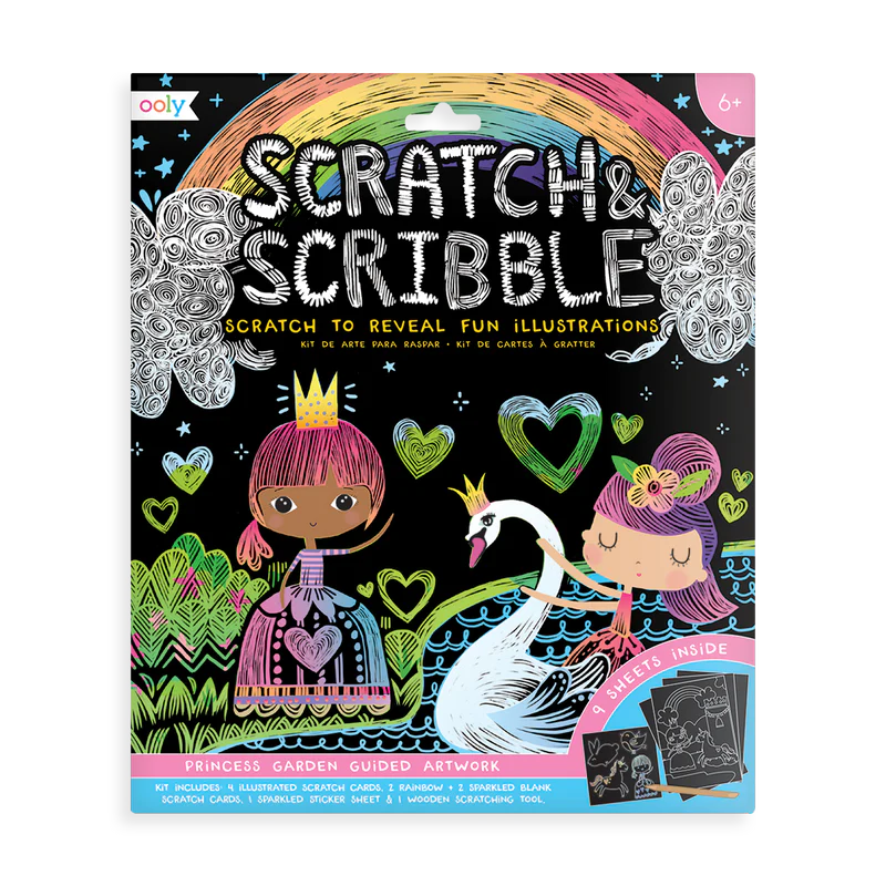OOLY - Scratch & Scribble Princess Garden