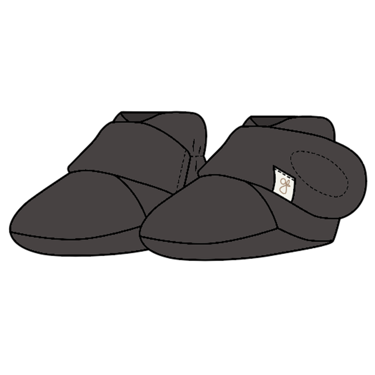goumikids - Viscose Bamboo + Organic Cotton Baby Boots - Asphalt