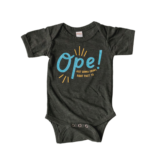 Sweetpea and Co. - Ope! Baby Onesie - Wisconsin
