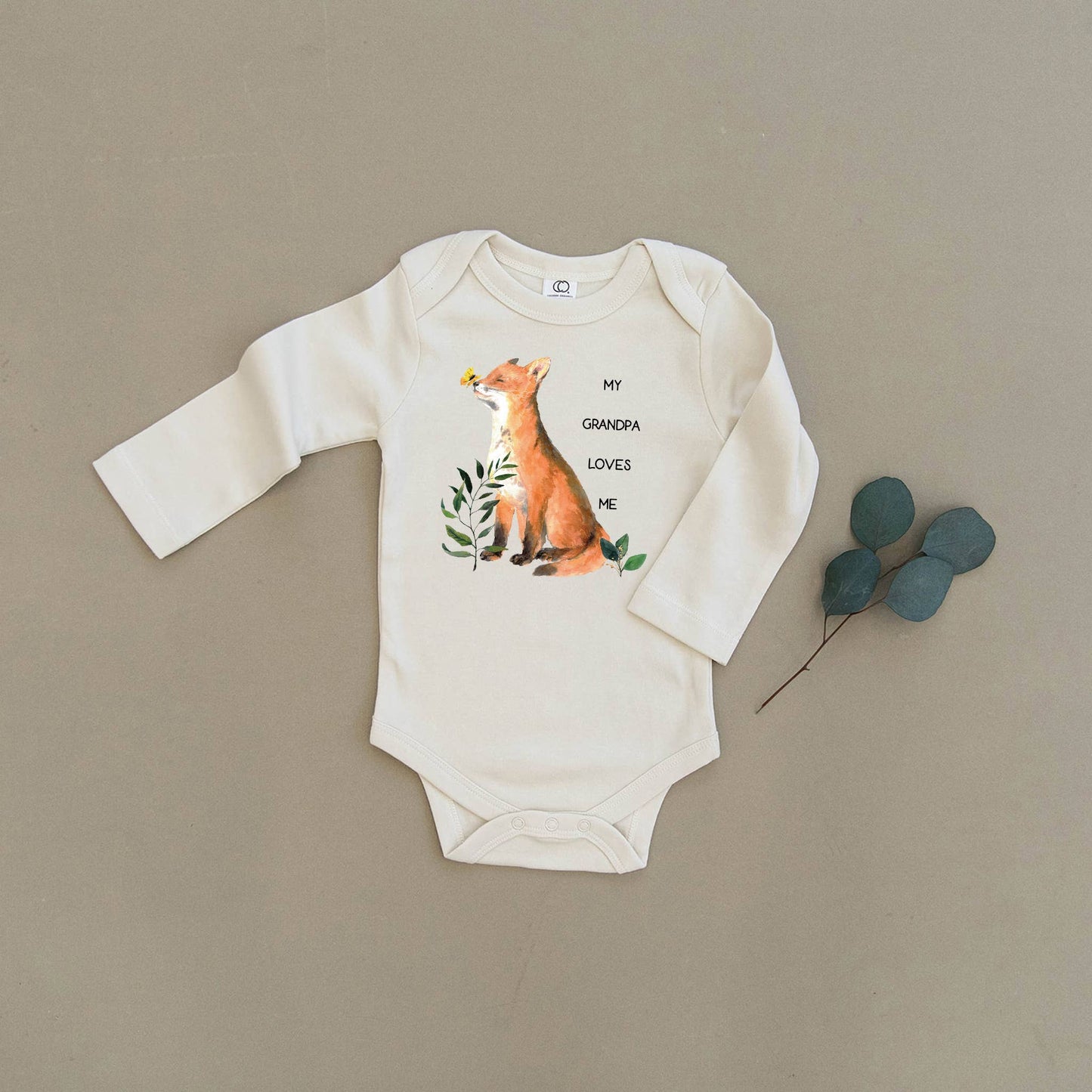 Urban Baby Co. - My Grandpa Loves Me Organic Baby Onesie