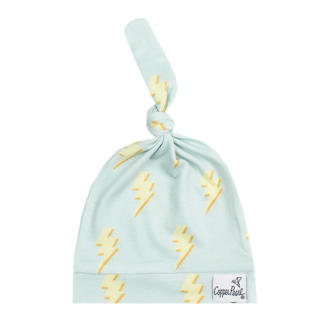 Copper Pearl - Top Knot Hats (0-4 months)