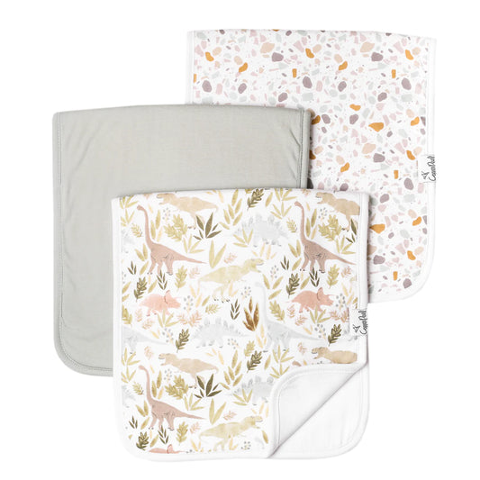 Copper Pearl - Rex Burp Cloth (3 Pack)