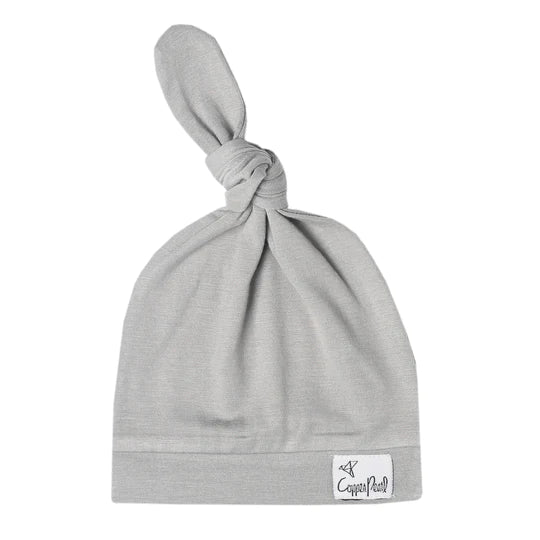 Copper Pearl - Top Knot Hats (0-4 months)