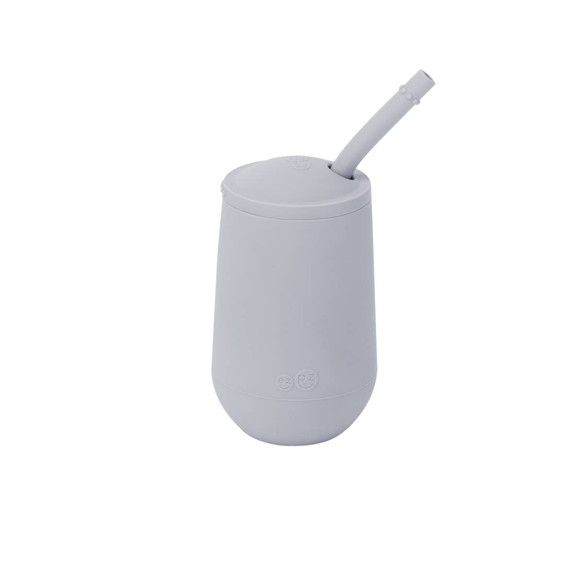 ezpz - Happy Cup + Straw System: Pewter