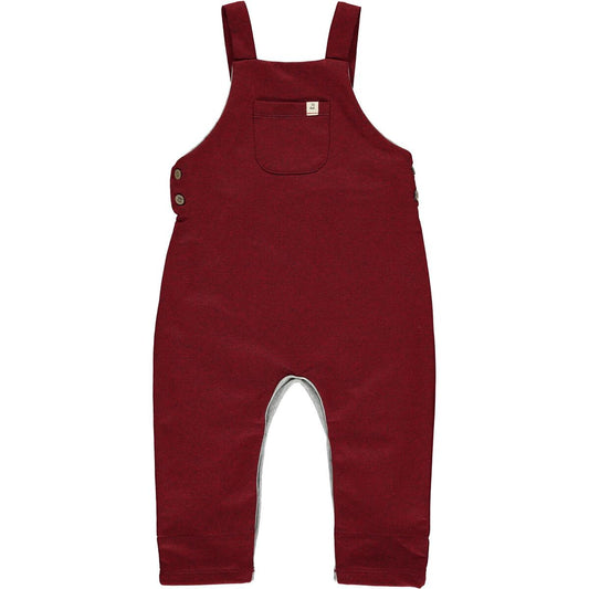 Me and Henry - Gleason Burgundy Jersey Overalls
