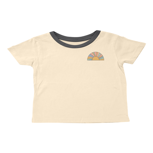 Tiny Whales - Stay Sunny Short Sleeve Girls Boxy Tee