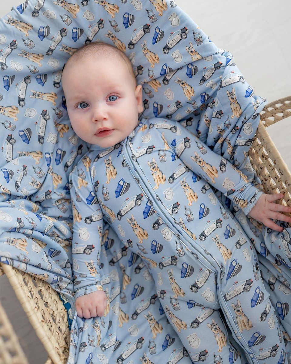 Lev Baby - Officer Zippered Footie