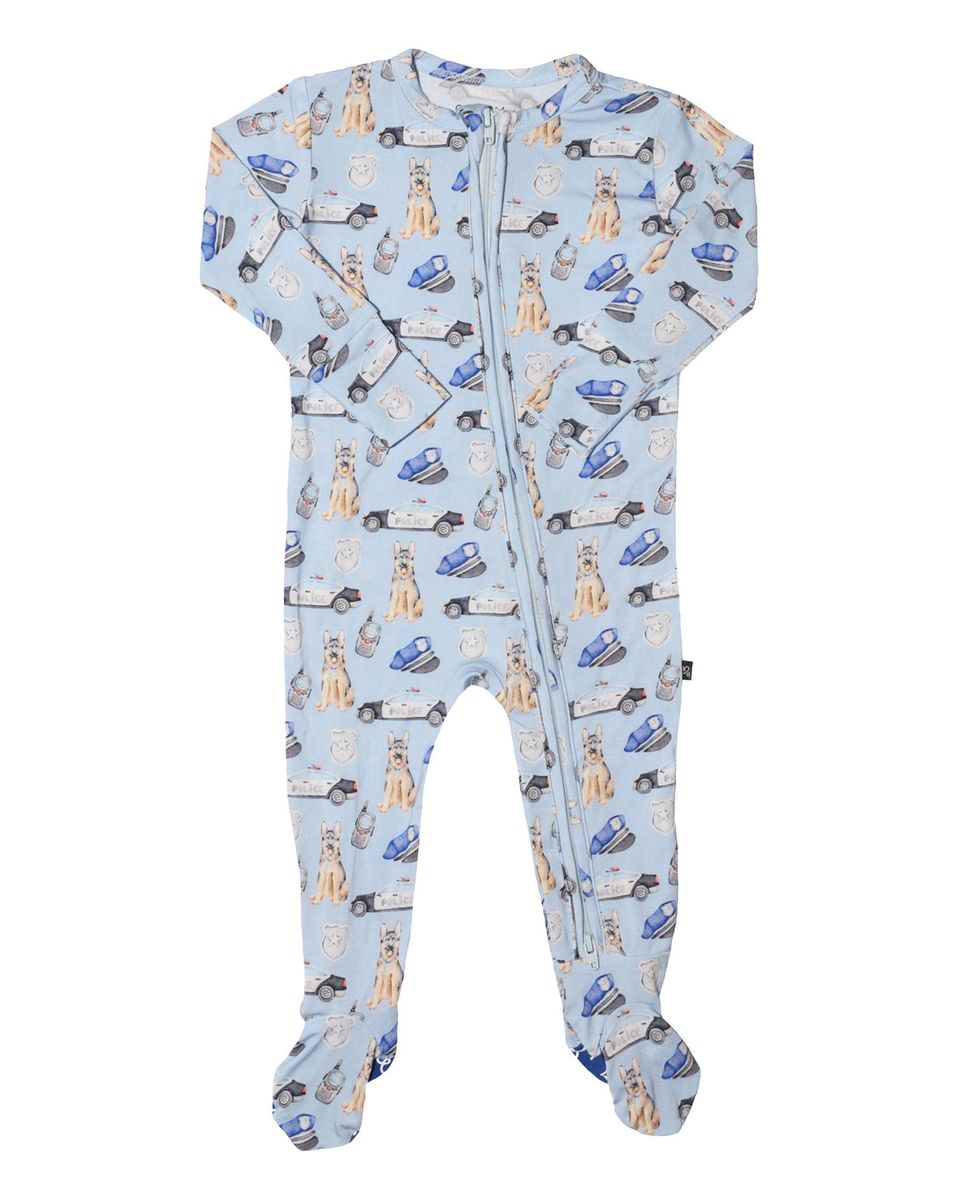 Lev Baby - Officer Zippered Footie