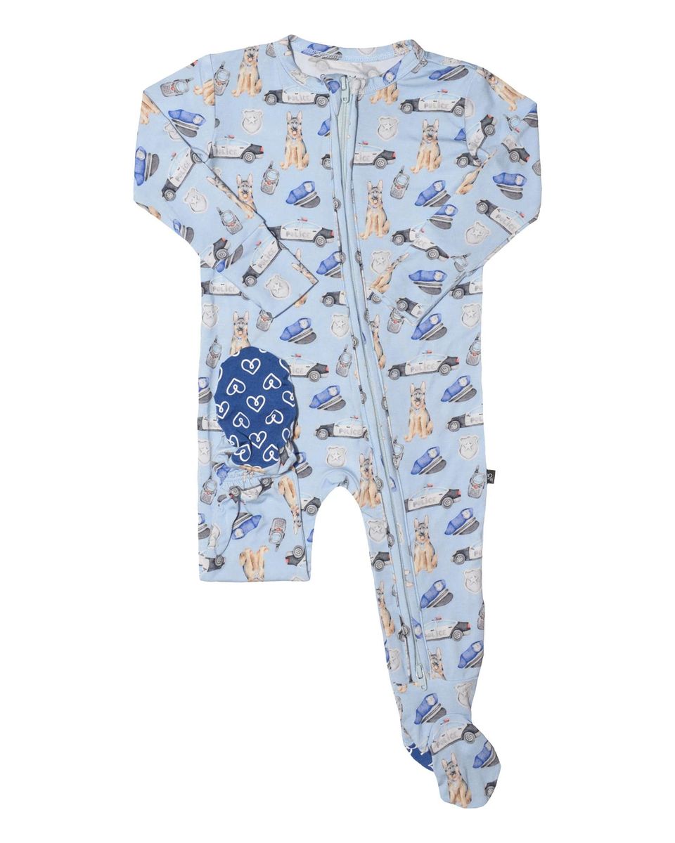 Lev Baby - Officer Zippered Footie
