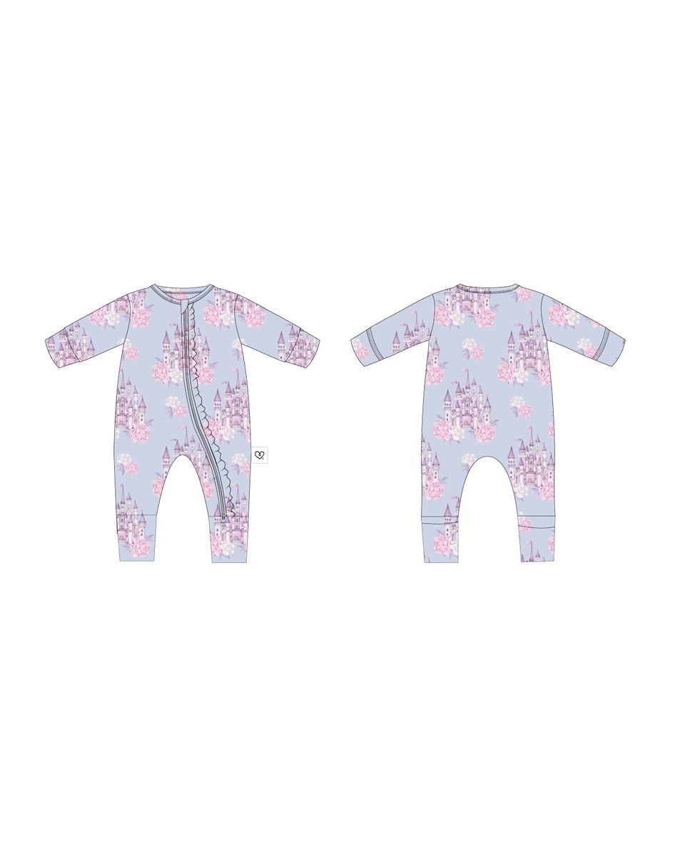 Lev Baby - Samantha Ruffled 'Poppy' Convertible Romper