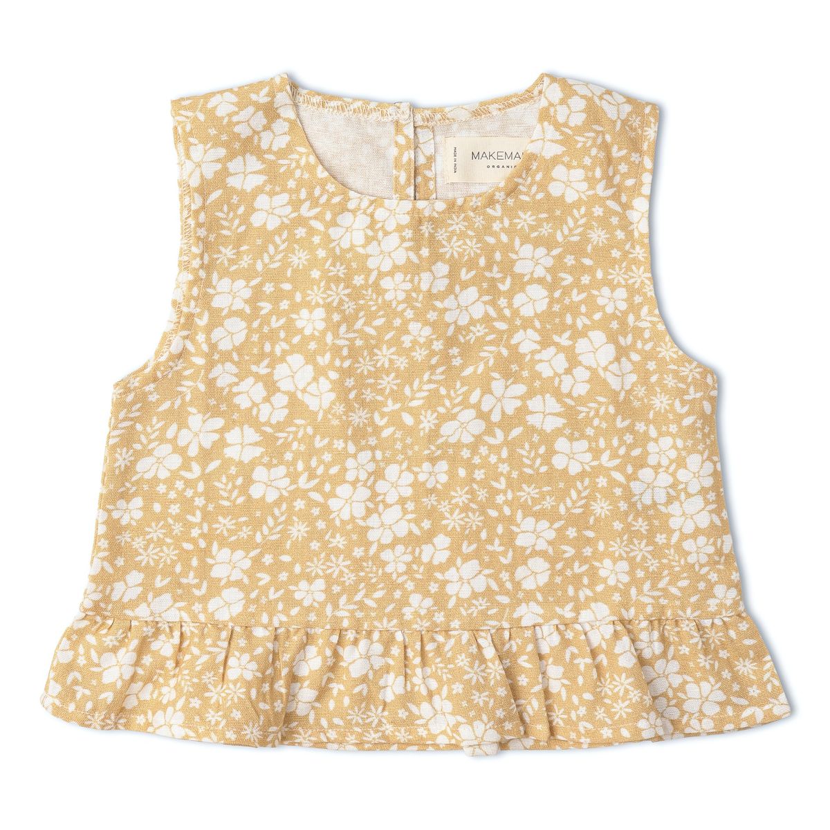 Makemake Organics - Organic Ruffle Top & Pants Set - Yellow Blossom