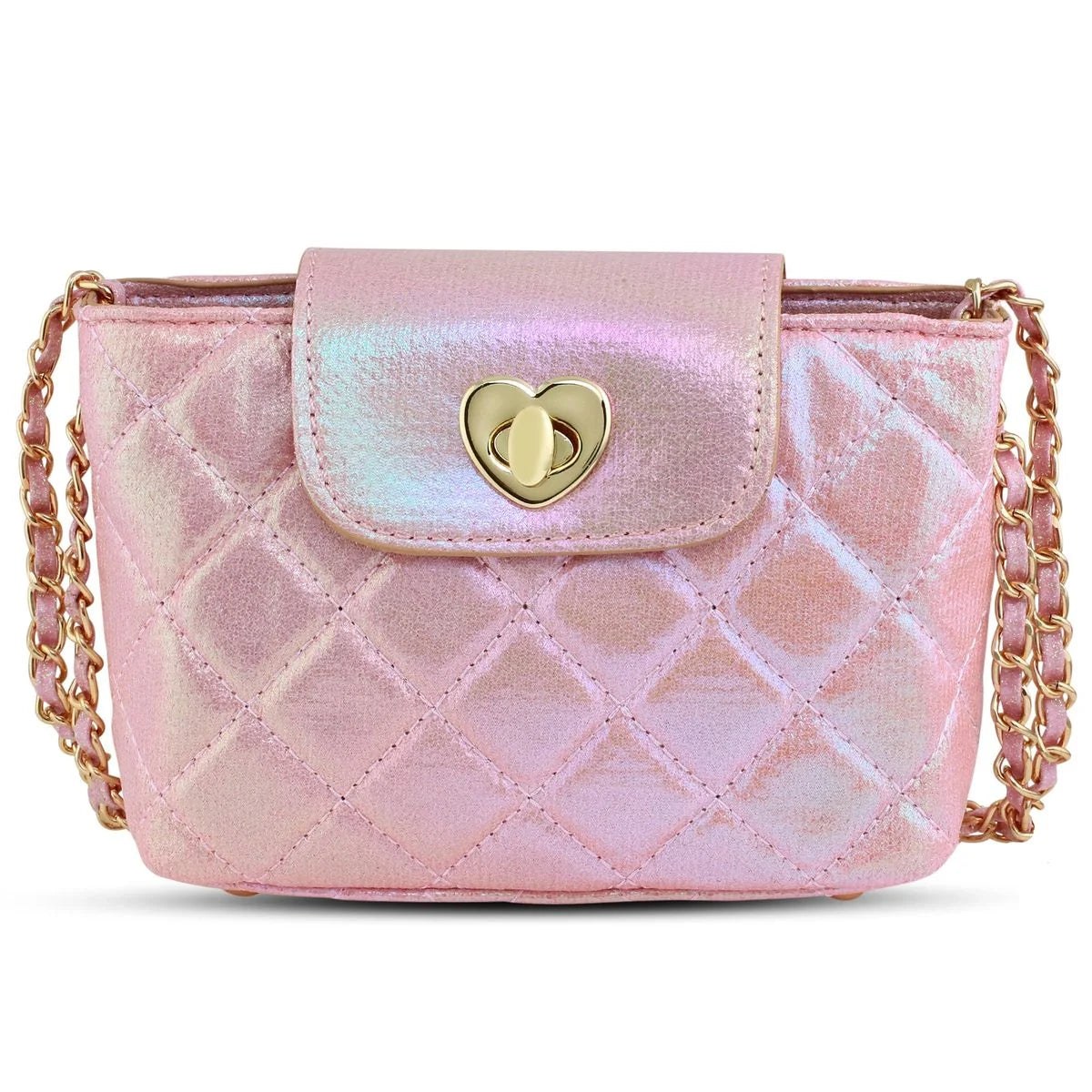 Carrying Kind - Paige: Petal Pink Metallic Purse
