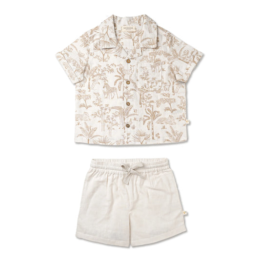 MakeMake Organics - Shirt & Shorts Set - Wild Tropics