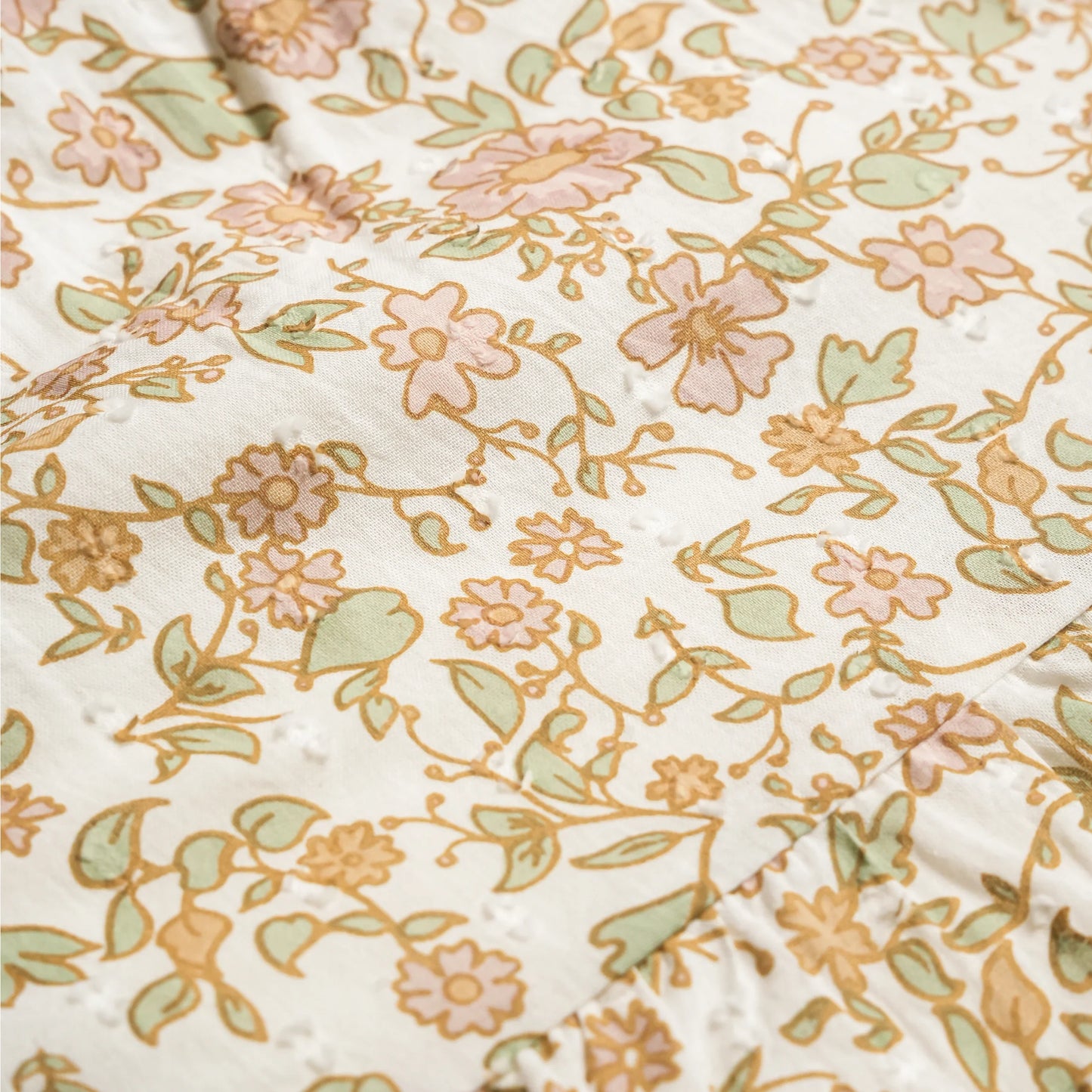 MakeMake Organics - Puff Sleeve Collar Dress - Tuscan Bloom