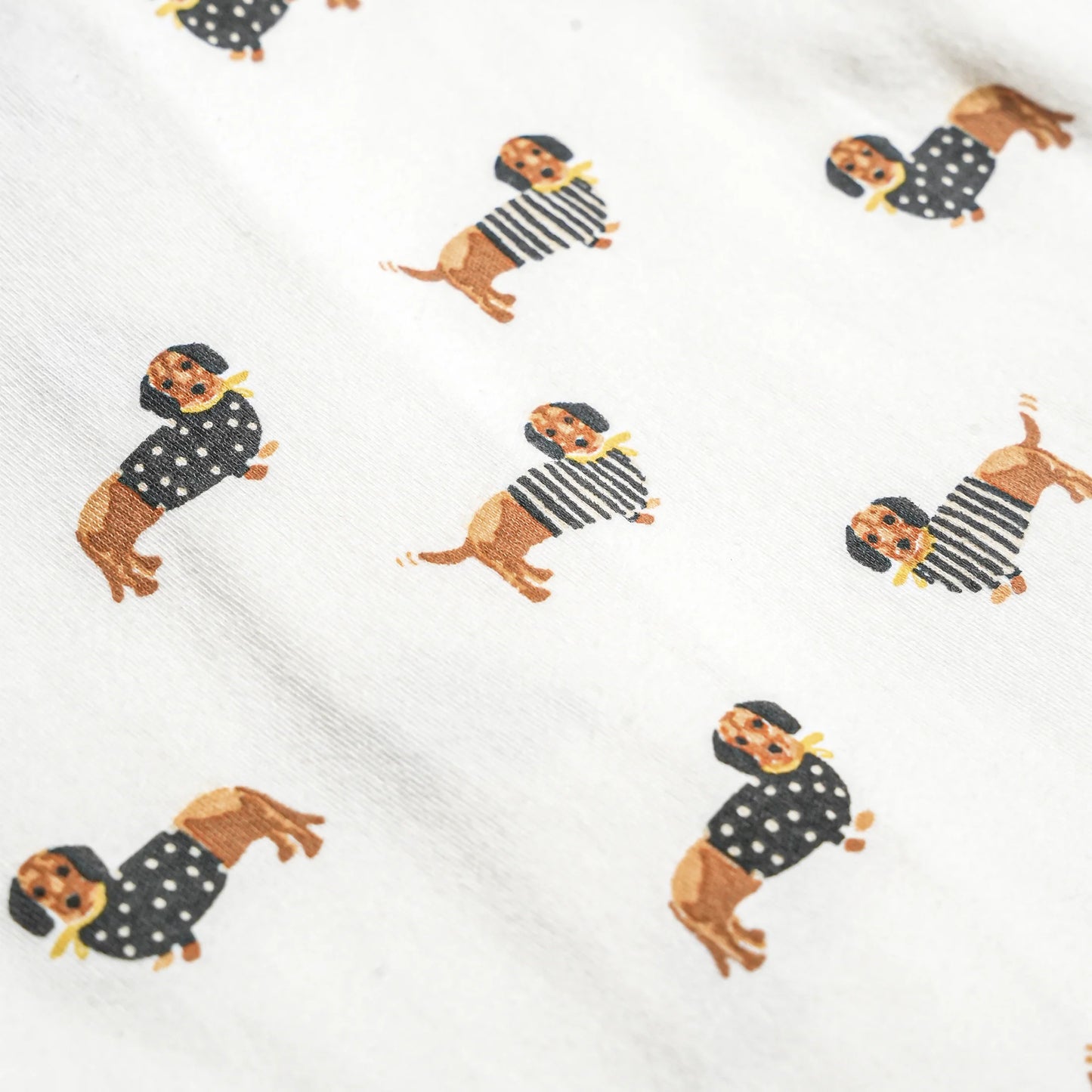 MakeMake Organics - Short Zip Romper - Dog